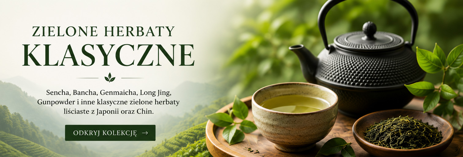 Klasyczne zielone herbaty liściaste z Japonii i Chin Leo Tea